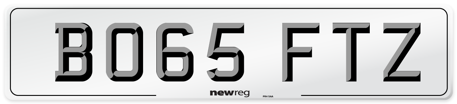 BO65 FTZ Number Plate from New Reg